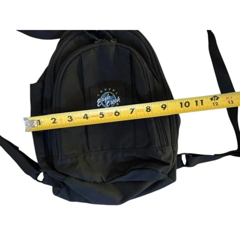 Eagle Creek Travel Gear Mini Backpack Black Nylon Daypack Adjustable Straps